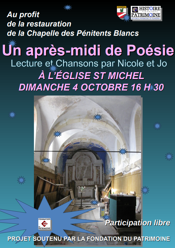 Affiche Un après-midi de Poésie - 4 octobre